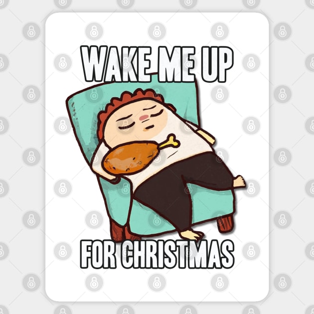Thanksgiving Day Outfits Wake me Up Sticker by karutees